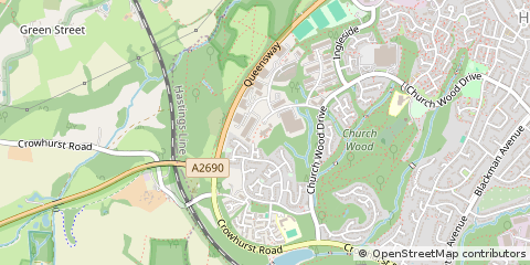 Map of ST. Leonards-on-SEA, East Sussex