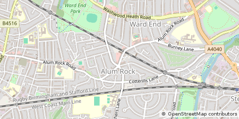 Map of Birmingham, West Midlands
