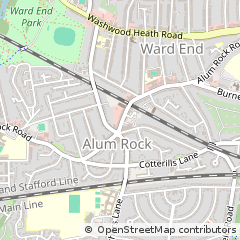 Map of Birmingham, West Midlands