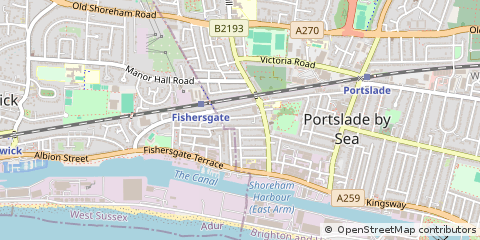 Map of Brighton, East Sussex