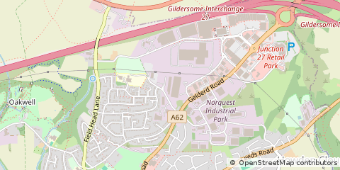 Map of Birstall, West Yorkshire