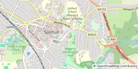 Map of Solihull