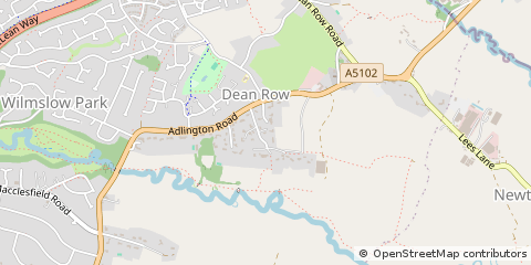 Map of Wilmslow