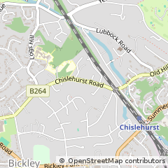 Map of Chislehurst, Kent