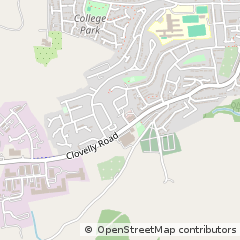 Map of Bideford, Devon
