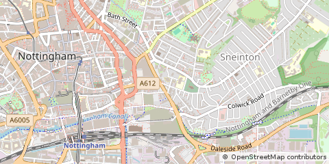 Map of Nottingham