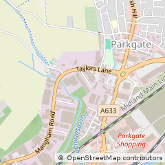 Map of Rotherham, South Yorkshire