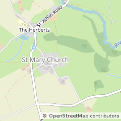 Map of Cowbridge, South Glamorgan