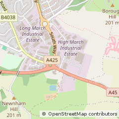Map of Daventry, Northamptonshire