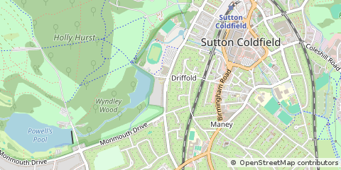 Map of Sutton Coldfield