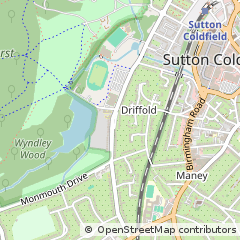 Map of Sutton Coldfield