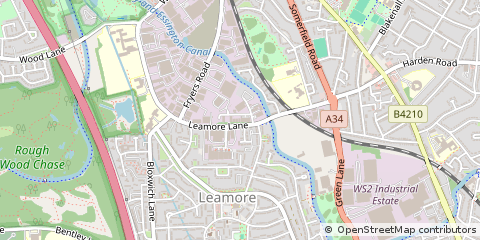Map of Walsall, West Midlands
