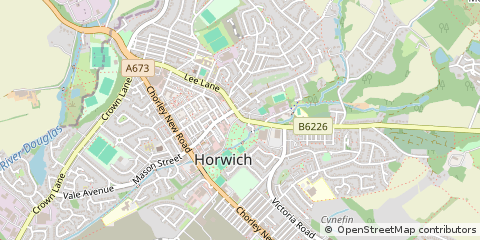 Map of Bolton, Lancashire
