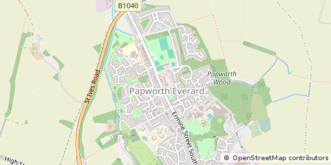 Map of Cambridge, Northamptonshire