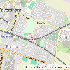 Map of Faversham, Kent