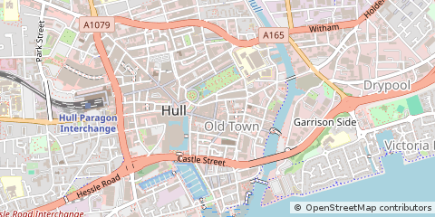 Map of Hull, East Yorkshire