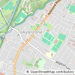 Map of Leicester, Leicestershire