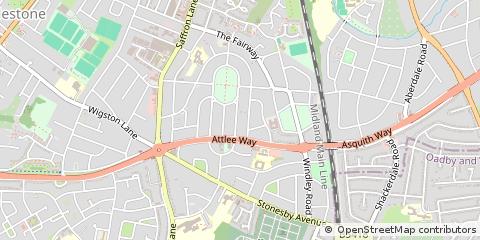 Map of Leicester