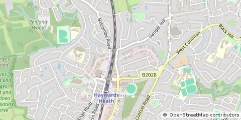 Map of Haywards Heath