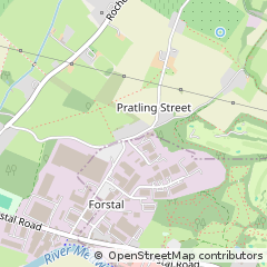 Map of Aylesford, Kent