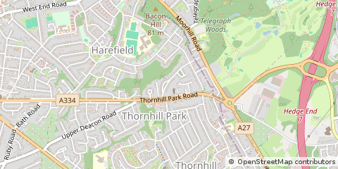 Map of Southampton, Hampshire
