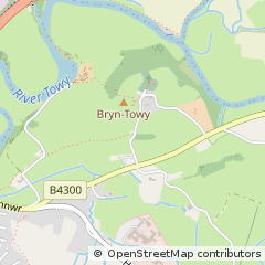 Map of Carmarthen