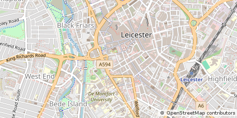 Map of Leicester