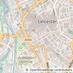 Map of Leicester