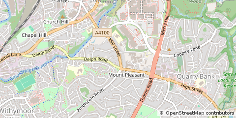 Map of Brierley Hill, West Midlands