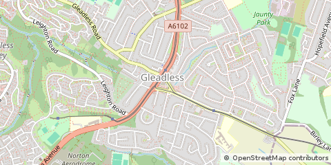 Map of Sheffield