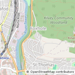 Map of Swansea