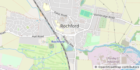 Map of Rochford