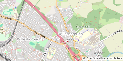 Map of Ashford, Kent