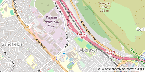 Map of Port Talbot
