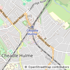 Map of Cheadle, Cheshire