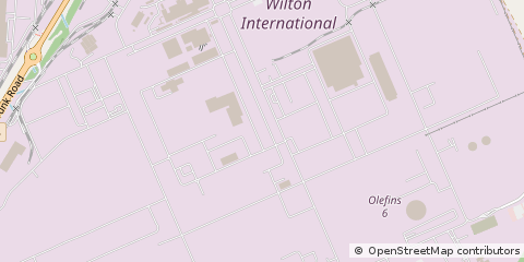 Map of Redcar, Cleveland