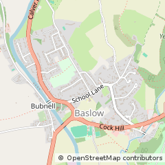 Map of Bakewell, Derbyshire
