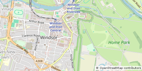 Map of Windsor, Berkshire