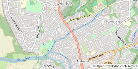 Map of Stourbridge, West Midlands