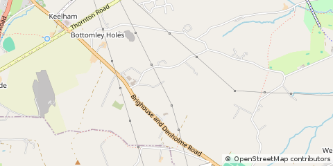 Map of Bradford, West Yorkshire