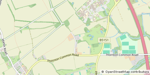 Map of Thornton Hough, Wirral