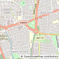 Map of Coventry, West Midlands