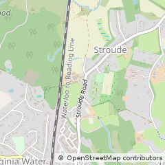 Map of Virginia Water, Surrey