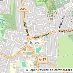 Map of Dudley, West Midlands