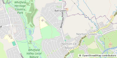 Map of Stoke on Trent, Staffordshire