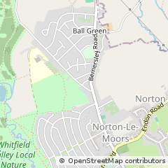 Map of Stoke on Trent, Staffordshire