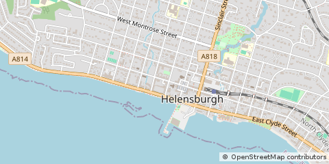 Map of Helensburgh, Argyll & Bute