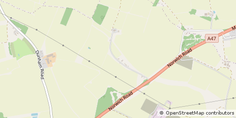 Map of Swaffham, Norfolk