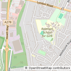 Map of Gillingham, Kent