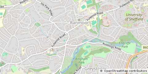 Map of Sheffield
